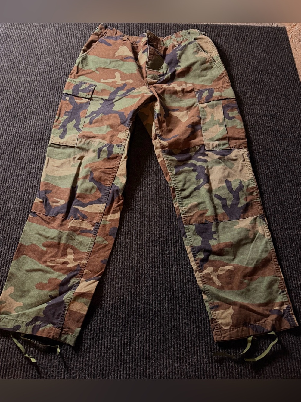 Vintage USMC Issued M81 Woodland BDU Combat Cargo Pants Medium Regular